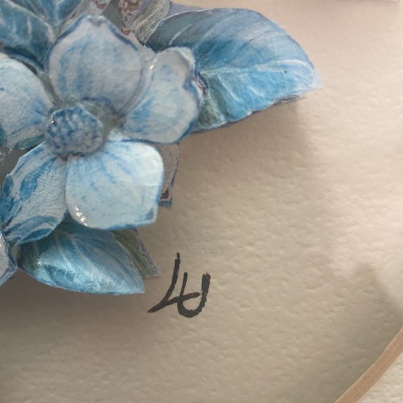 2 Vintage 3D paper tole Flower pictures - Picture 11 of 16